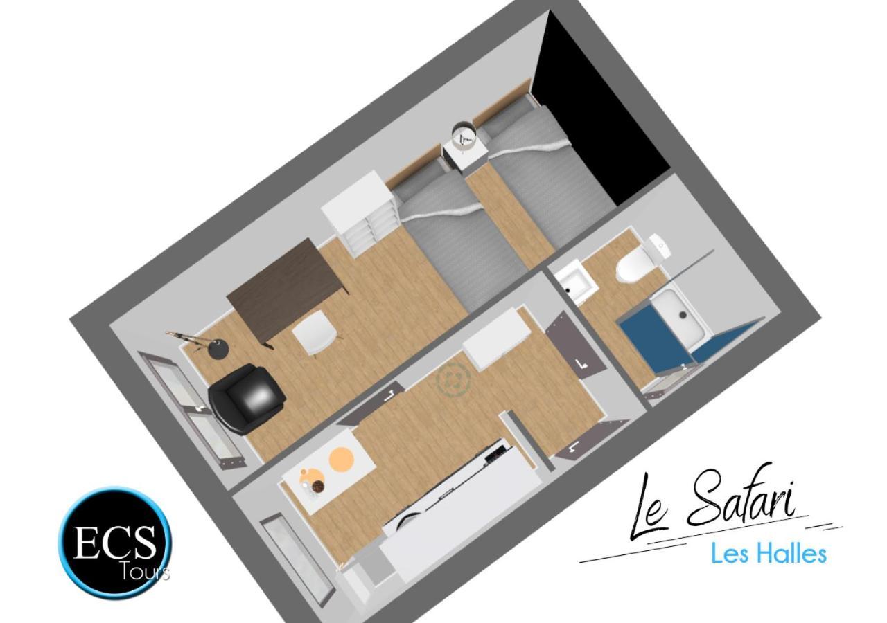 "Le Safari" - 2 Lits - Au Coeur Du Vieux Tours Appartement Buitenkant foto